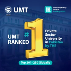 UMT Ranked #1 Private Sector University in Pakistan by Times Higher Education Rankings